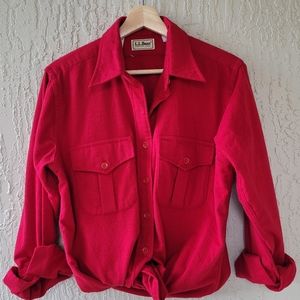 Vintage LL Bean Flannel Button Up Women's Size 14 - SUPER SOFT!